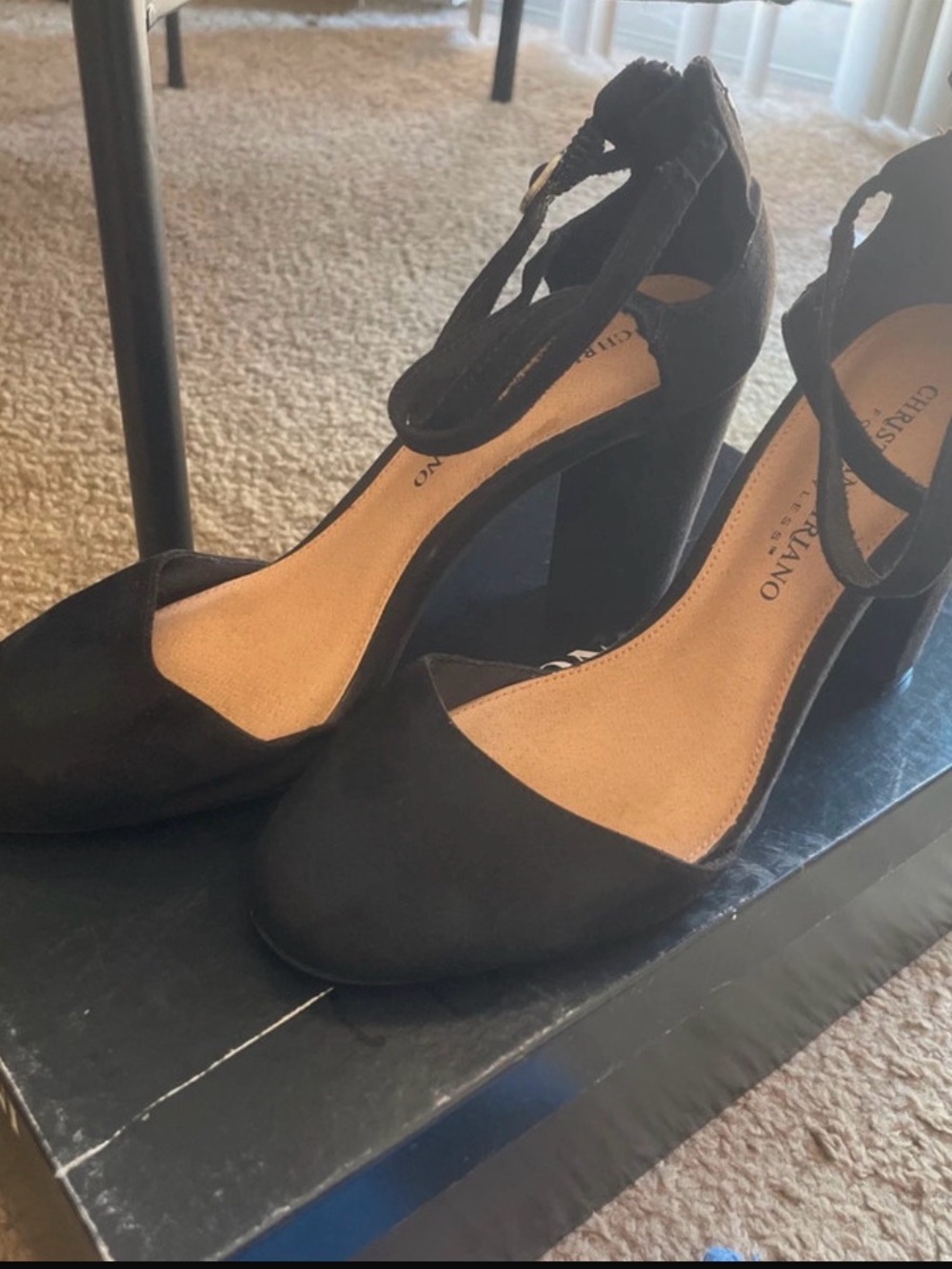 Christian Siriano Suede Block Heels